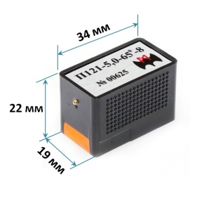 Габариты стандартного преобразователя П121-5,0-Х с разъемом Lemo.00